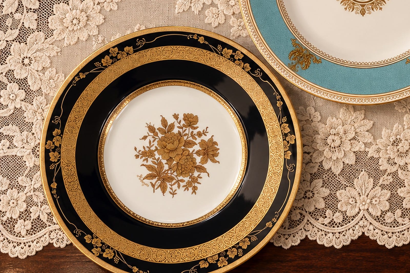 tablewareのBernardaud ヴォルビリス(館の実写をアップにした一枚)